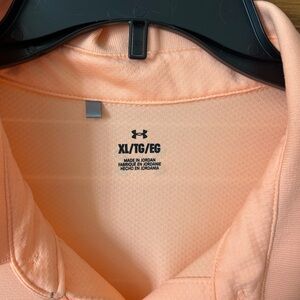 Under Armour Peach Polo Shirt XL